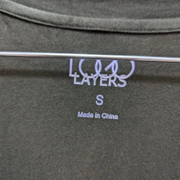 LOGO Layers Size Small Sleeveless Tunic Top Green Swing Stretchy Blouse #A282131 - Picture 5 of 11